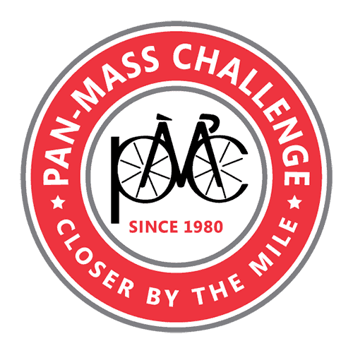Logo for PAN_MASS CHALLENGE - Since 1980 - Closer by the mile red flag